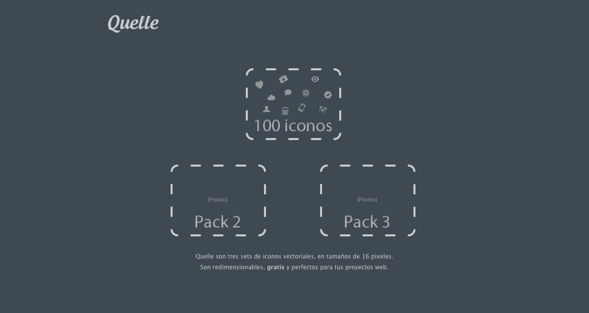 Quelle set de iconos vectoriales